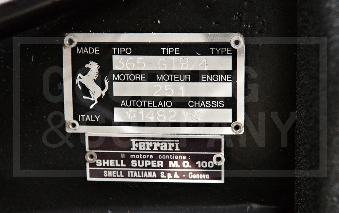 1971 Ferrari Daytona Berlinetta - Image 19 of 20