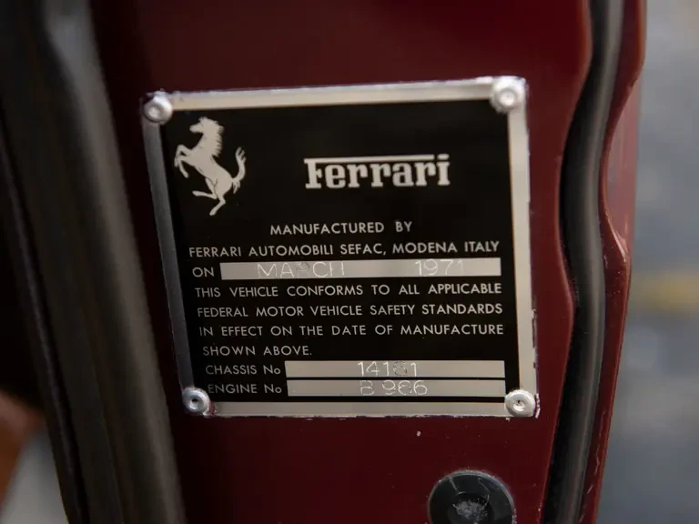 1971 Ferrari Daytona Berlinetta - Image 31 of 31