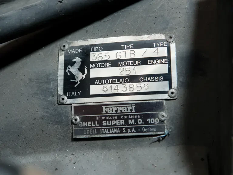 1971 Ferrari Daytona Berlinetta - Image 31 of 31