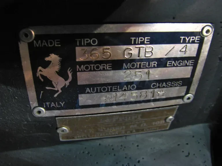 1971 Ferrari Daytona Berlinetta - Image 9 of 10