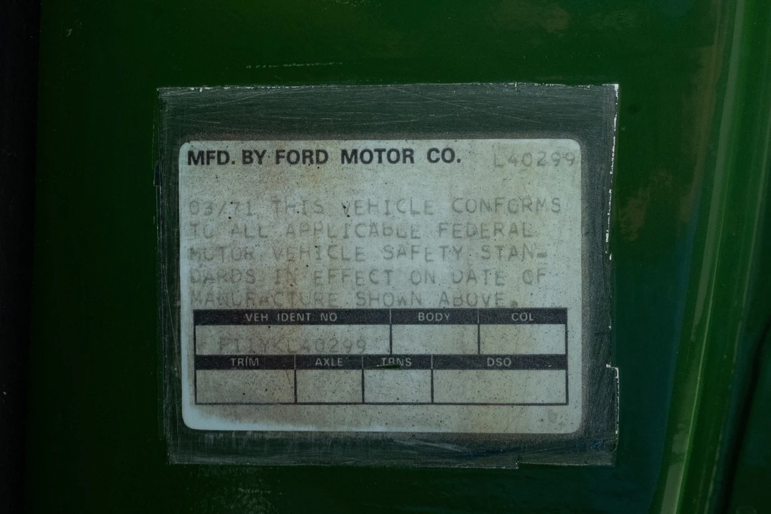 1971 Ford F-Series 5th Gen - Image 19 of 19