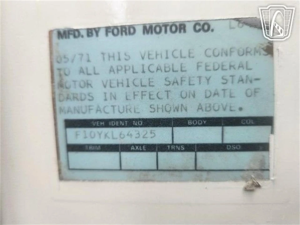 1971 Ford F-Series 5th Gen - Image 3 of 31