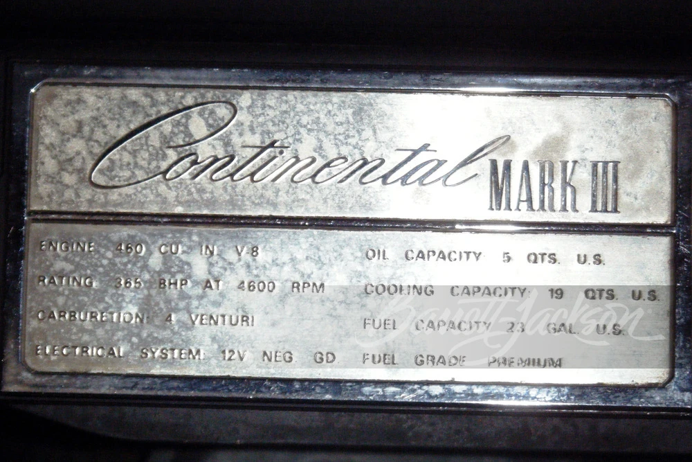 1971 Lincoln Continental Mark III - Image 3 of 6