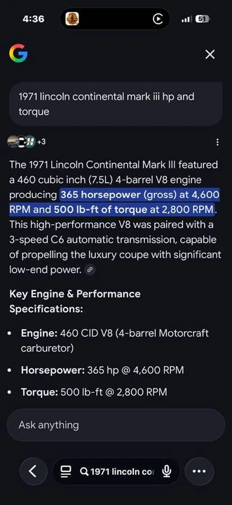 1971 Lincoln Continental Mark III - Image 22 of 22