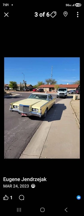 1971 Lincoln Continental 5th Gen - Image 3 of 4