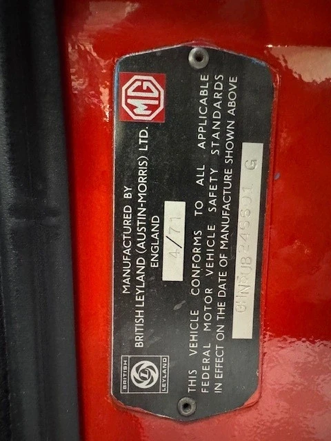 1971 MG MGB - Image 21 of 21