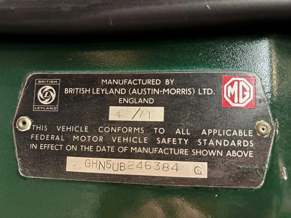 1971 MG MGB Roadster - Image 8 of 12