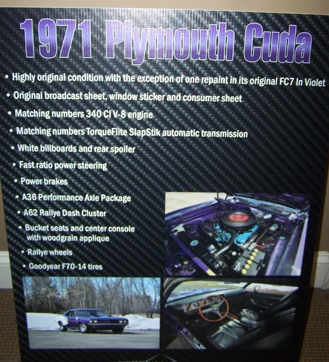 1971 Plymouth 'Cuda 3rd Gen Coupe - Image 12 of 31