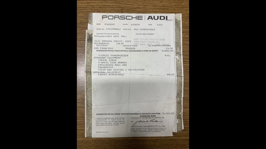 1971 Porsche 914/4 - Image 11 of 13