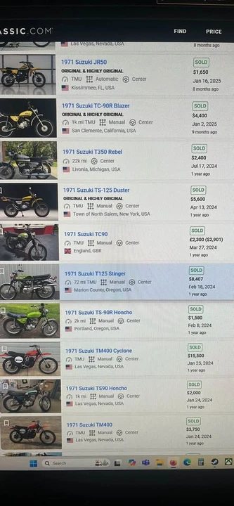1971 Suzuki TS & TC - Image 7 of 7