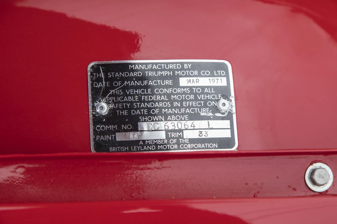 1971 Triumph TR6 CR/CC Carb - Image 15 of 31