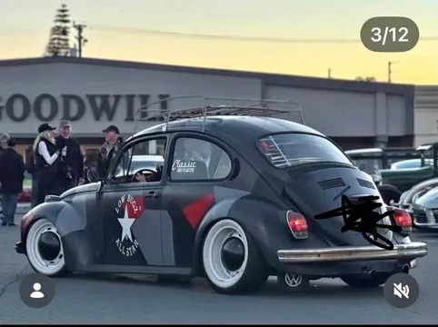 1971 Volkswagen Beetle #PinkBeetle Hatchback 2D