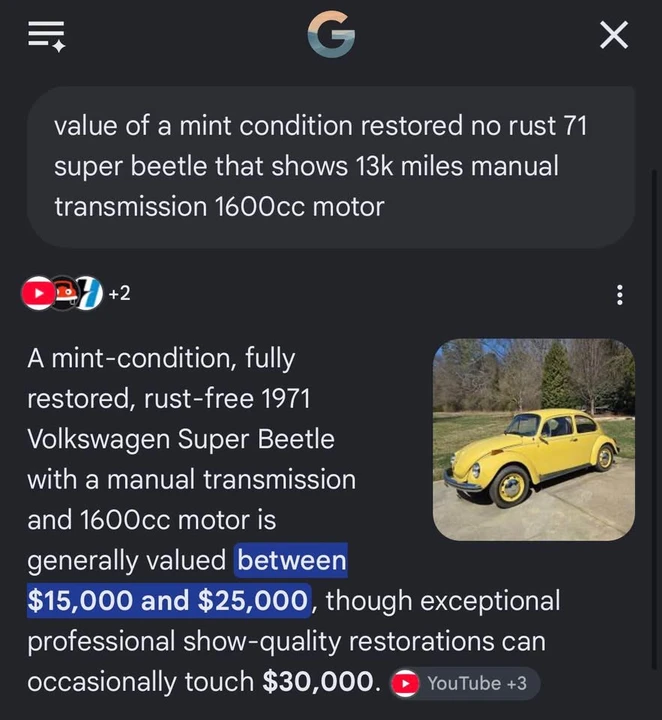 1971 Volkswagen Super Beetle - Image 14 of 14