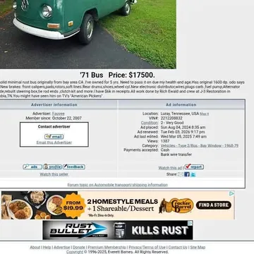 1971 Volkswagen Bus