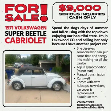 1971 Volkswagen Super Beetle