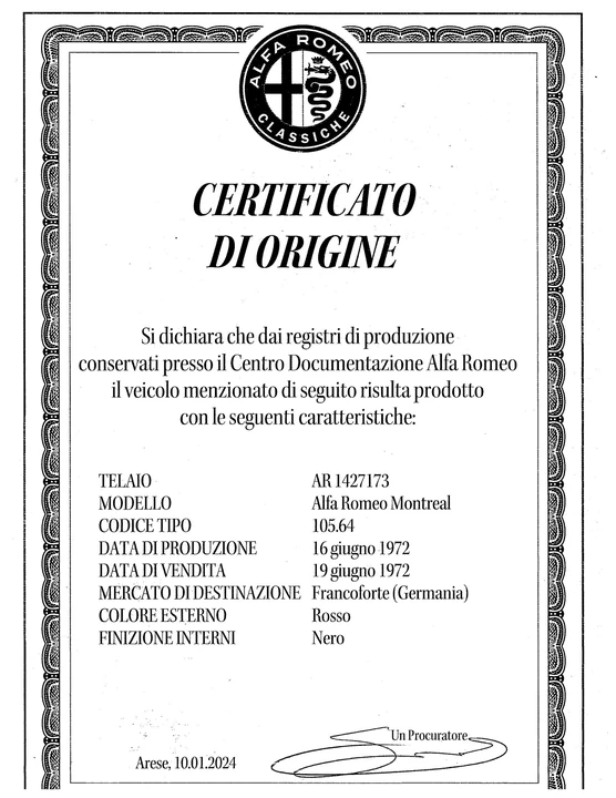 1972 Alfa Romeo Montreal - Image 9 of 21