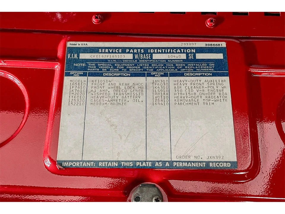 1972 Chevrolet K5 Blazer 1st Gen - Image 26 of 31