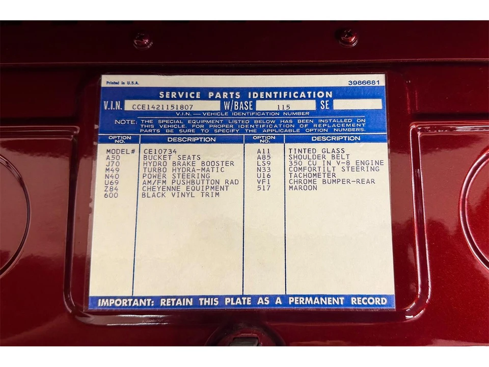 1972 Chevrolet C/K 2nd Gen - Image 31 of 31