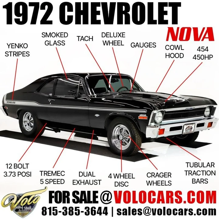 1972 Chevrolet Nova 3rd Gen - Image 6 of 21