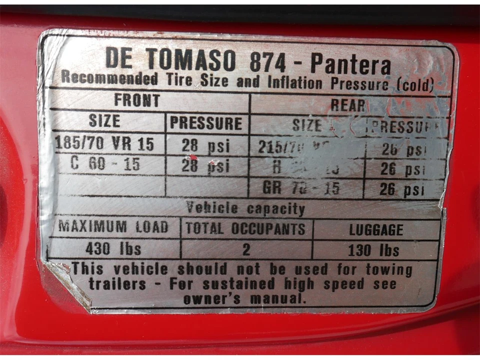 1972 DeTomaso Pantera - Image 9 of 31