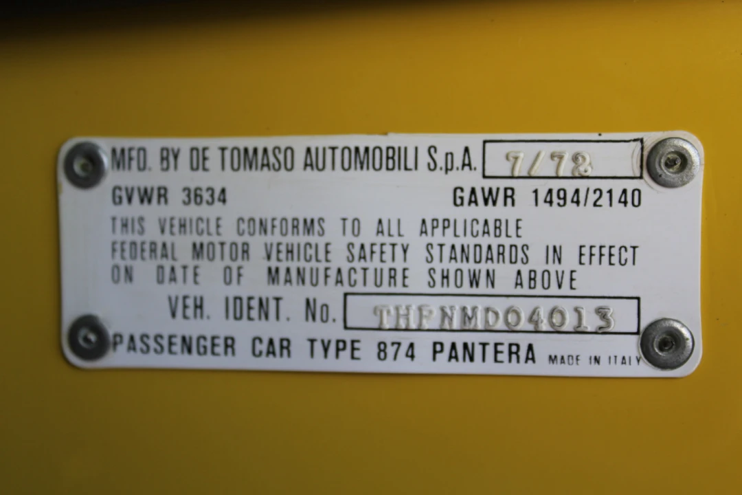 1972 DeTomaso Pantera - Image 14 of 31