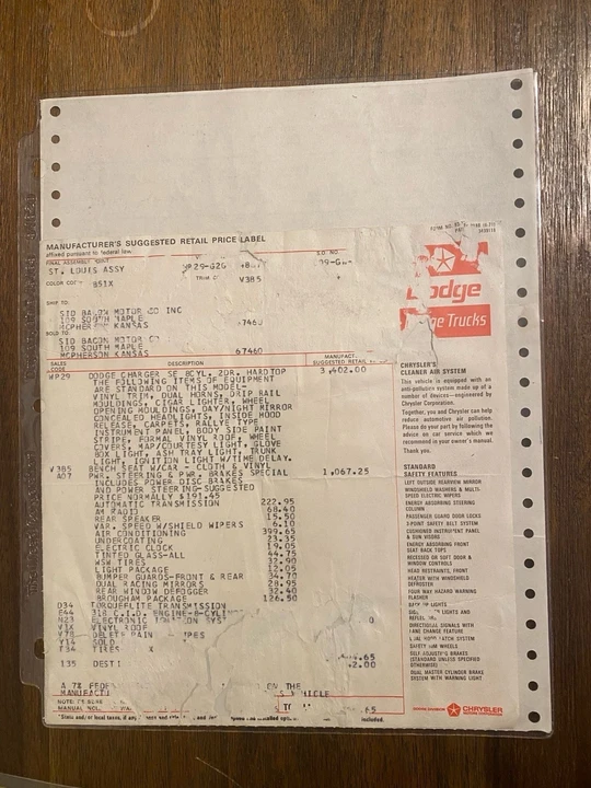 1972 Dodge Charger 3rd Gen - Image 9 of 31