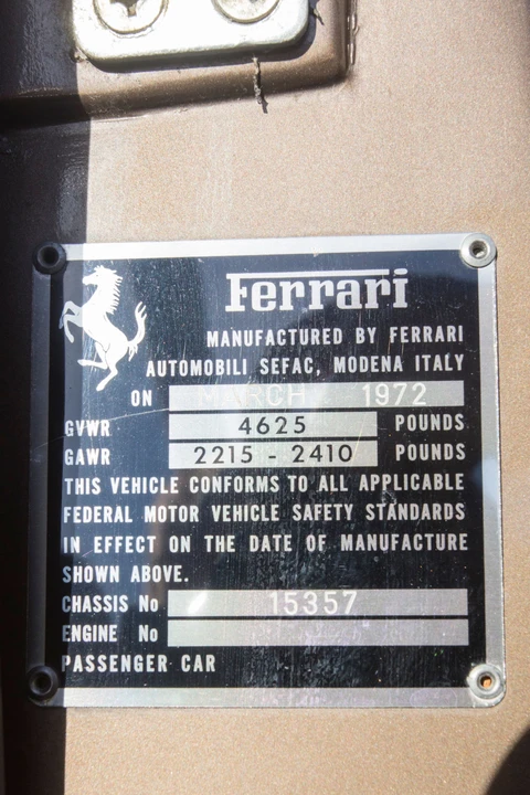 1972 Ferrari 365 GTC/4 - Image 11 of 31