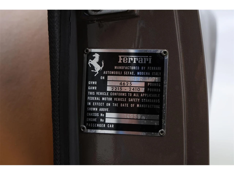 1972 Ferrari 365 GT4 2+2 - Image 23 of 31