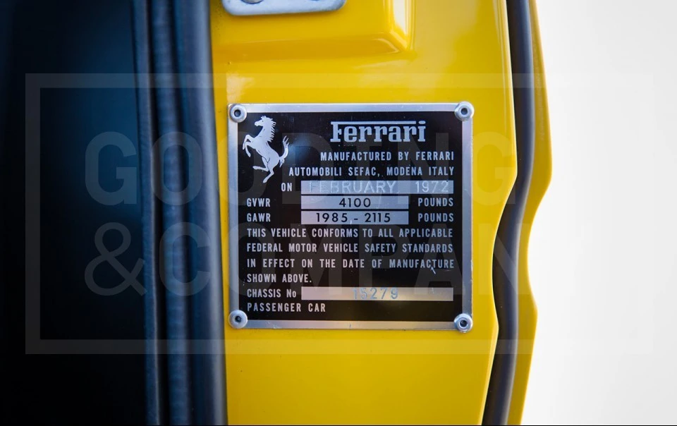 1972 Ferrari Daytona Berlinetta - Image 12 of 18