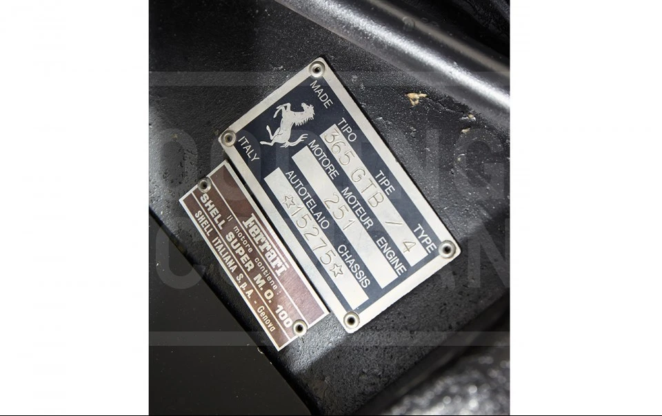 1972 Ferrari Daytona Berlinetta - Image 17 of 17