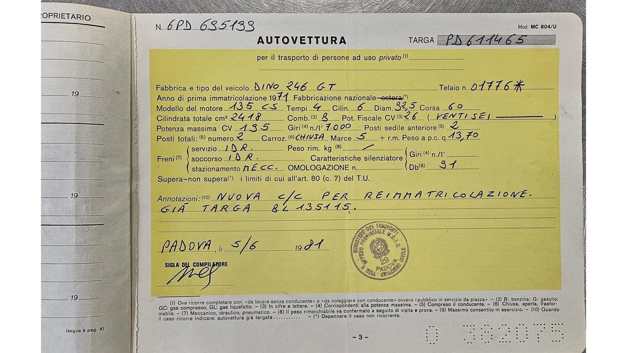 1972 Ferrari Dino 246 GT - Image 27 of 31