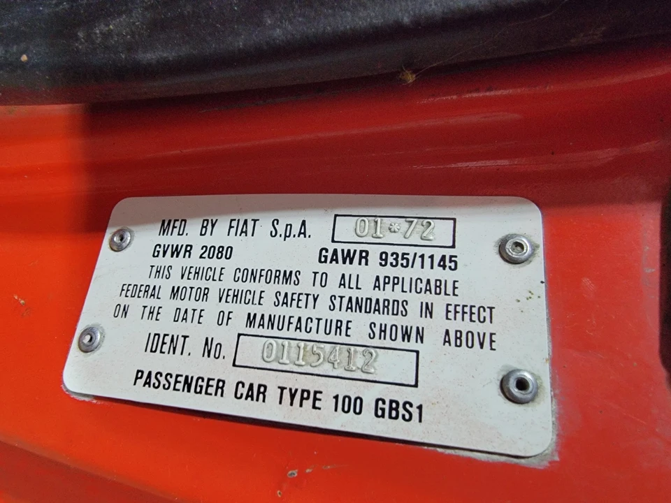 1972 Fiat - Image 17 of 21
