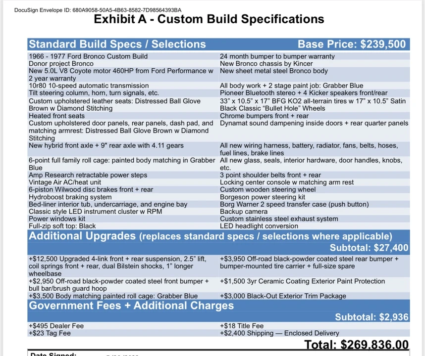1972 Ford Bronco 1st Gen - Image 30 of 30