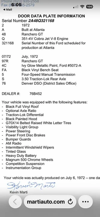 1972 Ford Ranchero 5th-7th Gen - Image 10 of 10