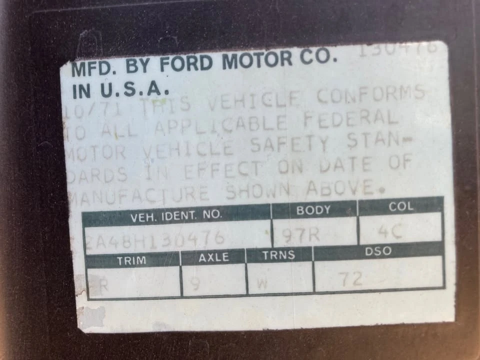 1972 Ford Ranchero 5th-7th Gen - Image 4 of 8