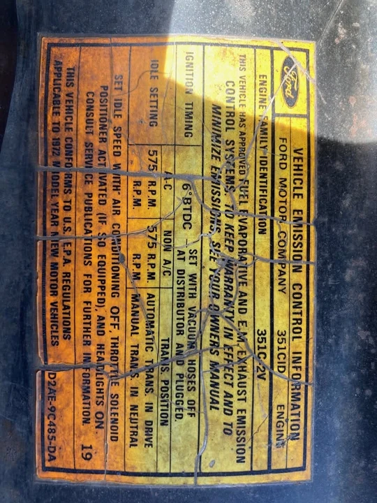 1972 Ford Ranchero 5th-7th Gen - Image 5 of 8