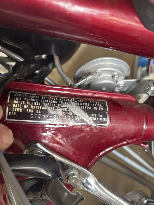 1972 Honda CT70 - Image 27 of 31