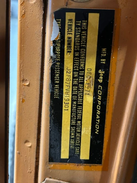 1972 Jeep Jeepster Commando - Image 17 of 31