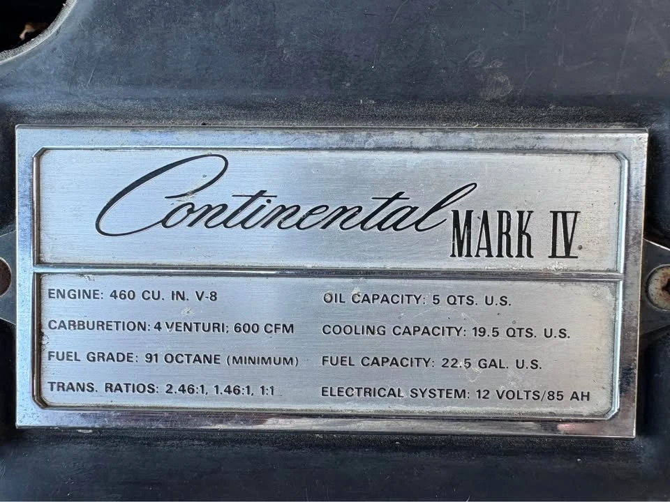 1972 Lincoln Continental 5th Gen - Image 3 of 11