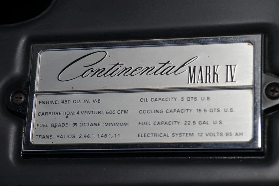 1972 Lincoln Continental Mark IV - Image 31 of 31