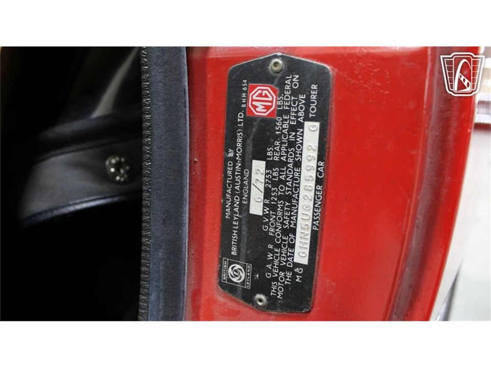 1972 MG MGB Roadster - Image 18 of 31