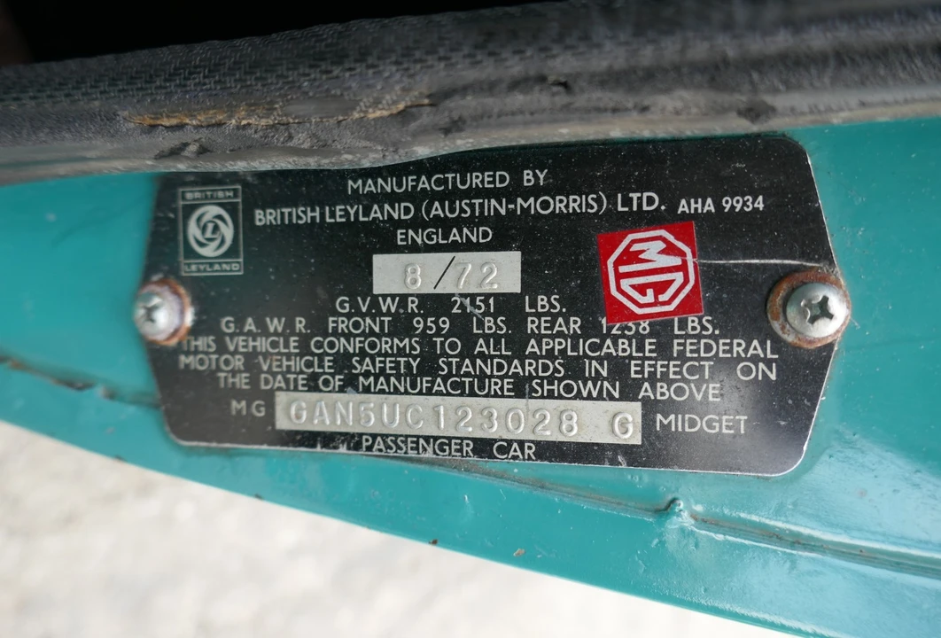 1972 MG Midget - Image 25 of 31