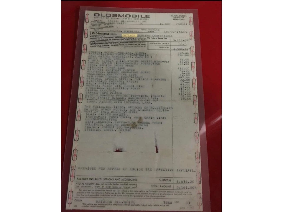 1972 Oldsmobile Cutlass 3rd Gen - Image 19 of 31