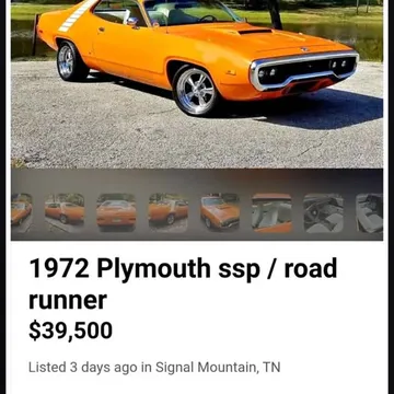 1972 Plymouth Roadrunner 2 Door