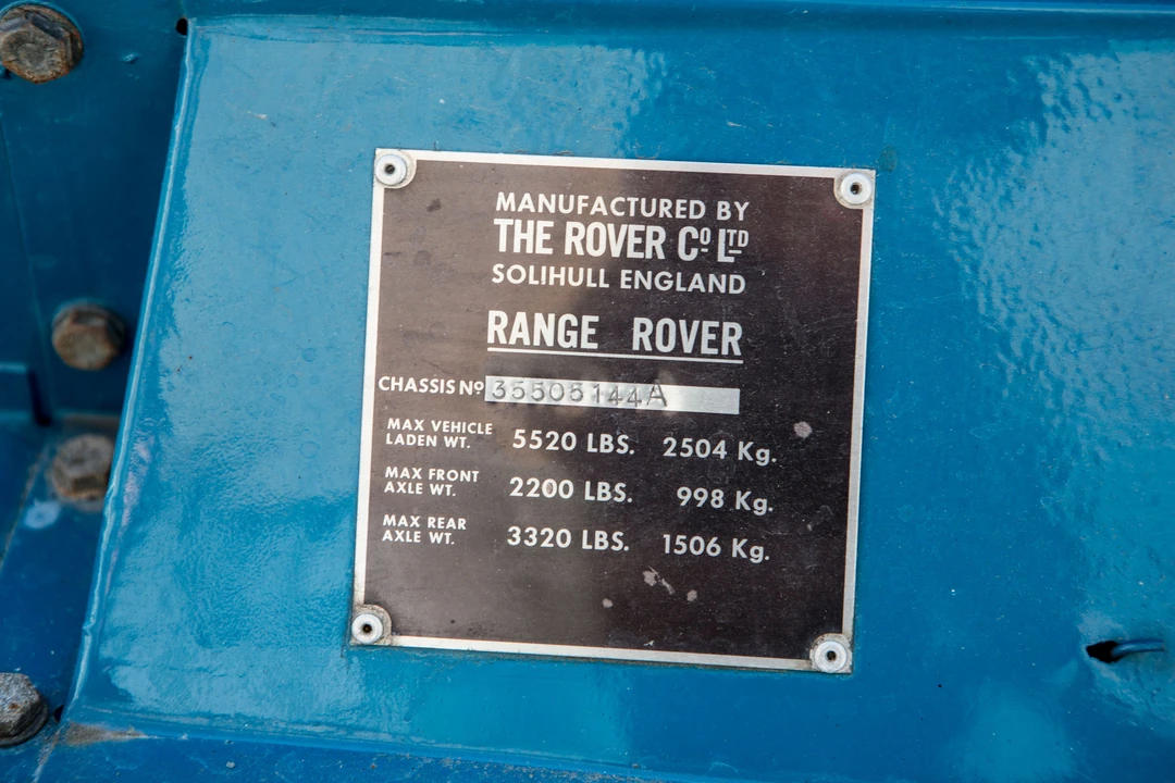1972 Land Rover Range Rover Classic - Image 7 of 24