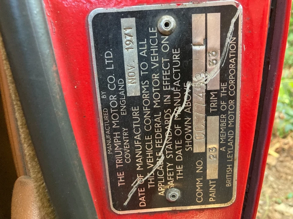 1972 Triumph TR6 - Image 10 of 21