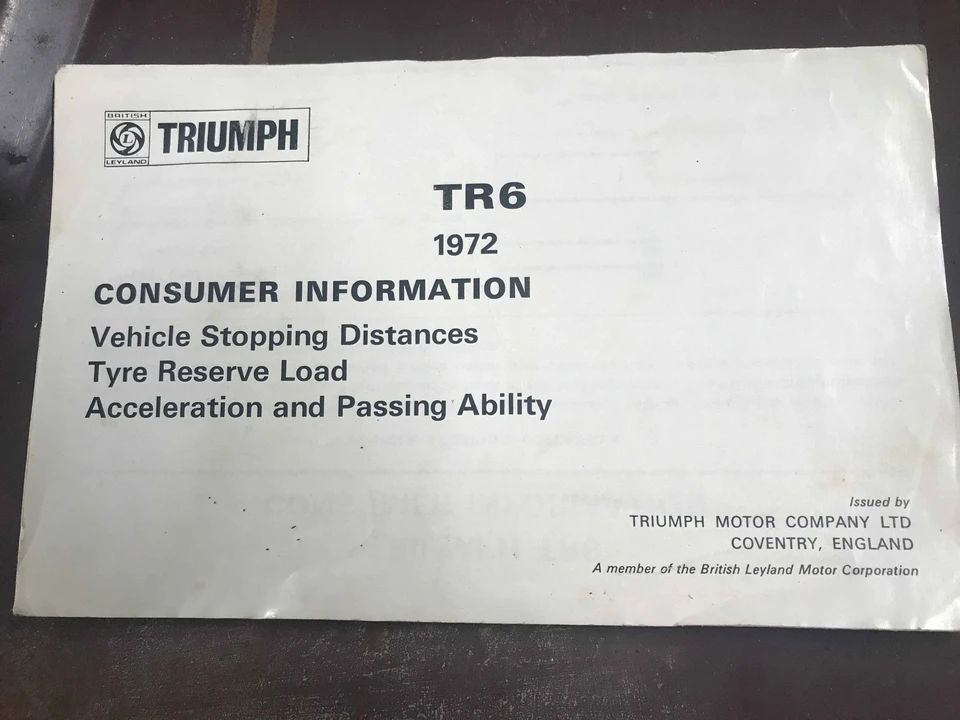 1972 Triumph TR6 CR/CC Carb - Image 31 of 31
