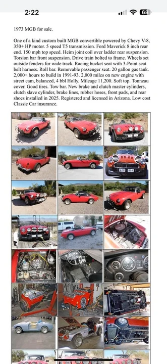 1973 MG MGB - Image 6 of 11