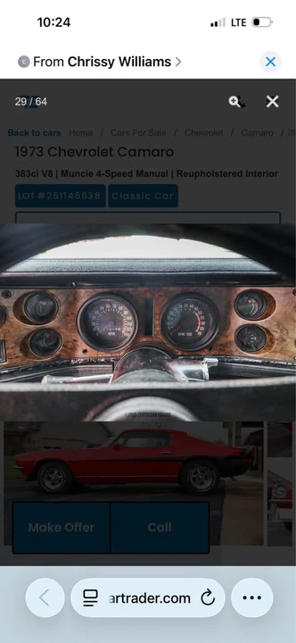1973 Chevrolet Camaro 2nd Gen - Image 11 of 20