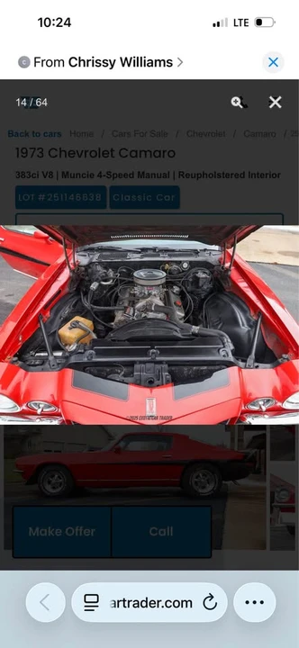 1973 Chevrolet Camaro 2nd Gen - Image 5 of 20